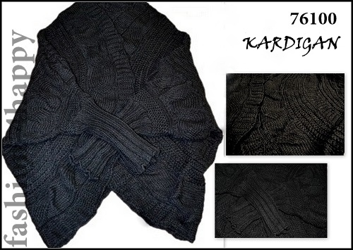 SVETR KARDIGAN pletený UNI 76100 červená XS/S