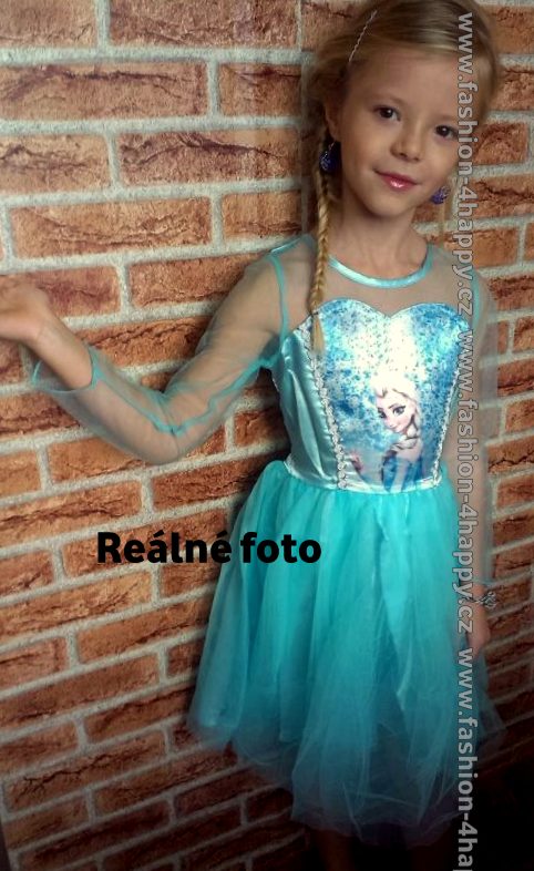 ŠATY ELZA FROZEN Ledové království TUTU 7004120 modrá 92/98