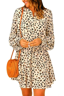 Dámské šaty 161104531-20 leopard S / M / L / XL