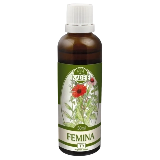 Naděje Femina bylinná tinktura 50 ml (rovnováha v ženského organismu, menustruace, cyklus, menopauza, potence, sexualita, hormonální rovnováha, relaxace)
