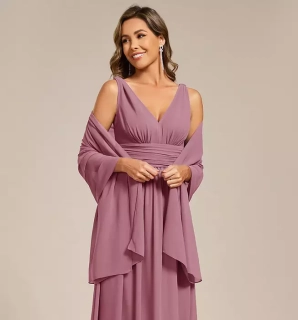 Přehoz přes ramena / ruce ŠÁL XXL luxusní  02333-8 starorůžová 183x70 cm 