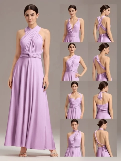 Ever Pretty dámské vázací šaty ES02410-6 fialková Lila XS/S/M