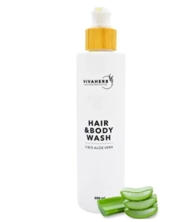 VIVAHERB sprchový gel na vlasy a tělo s Bio Aloe Vera 250 ml