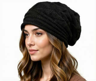 Pletená čepice černá Houmles unisex 7027862-2