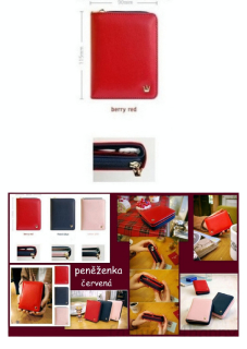 Dámská peněženka CROWN 85348 - červená